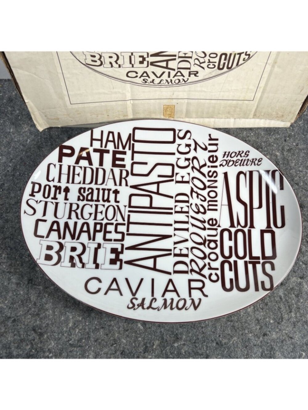 Vintage 1970s Platter by Amm for Taste Setter Collection - Made in Japan - W/Box - Picture 4 of 12